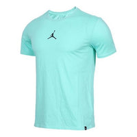 Air Jordan Iconic Quick Dry Training Sports Short Sleeve Green AR7416-350