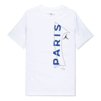 Air Jordan x Paris Saint-Germain Logo T-shirt 'White Game Royal' DM3092-100