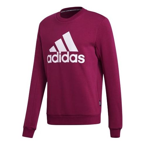 adidas Velvet Warm Sport Round Collar Men's Purple FR6613