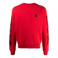 Off-White SS21 Arrows Printing Casual Round Neck Printing Version Red OMBA025S21FLE0042510