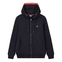 FILA Knit Minimalistic Hooded Jacket Blue F11M011509F