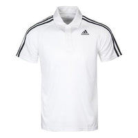 adidas Casual Sports Short Sleeve Polo Shirt White BK2602