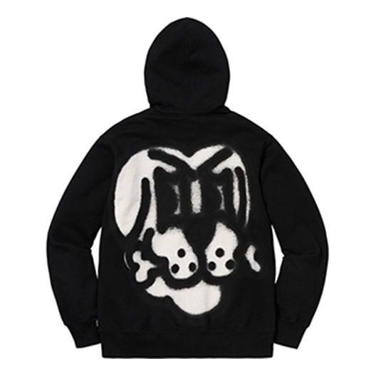 Supreme FW18 Bone Zip Up Hooded Jacket 'Black' SUP-FW18-110
