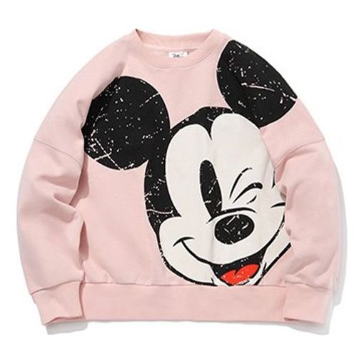 (WMNS) Li-Ning x Disney Crossover Loose Pullover Hoodie 'Pink Black' AWDQC28-3