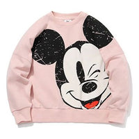 (WMNS) Li-Ning x Disney Crossover Loose Pullover Hoodie 'Pink Black' AWDQC28-3