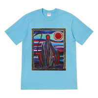 Supreme SS19 Reaper Tee Printing Short Sleeve Unisex Blue SUP-SS19-10486