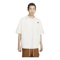 Nike Club Short Sleeve Oxford Button-Down Shirt Asia Sizing 'Sail' FN3903-133