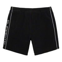 Supreme FW19 Week 10 Polartec Short Black Logo SUP-FW19-924
