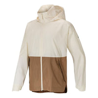 adidas Running Training Sports Contrasting Colors Hooded Jacket Creamy White GK8685