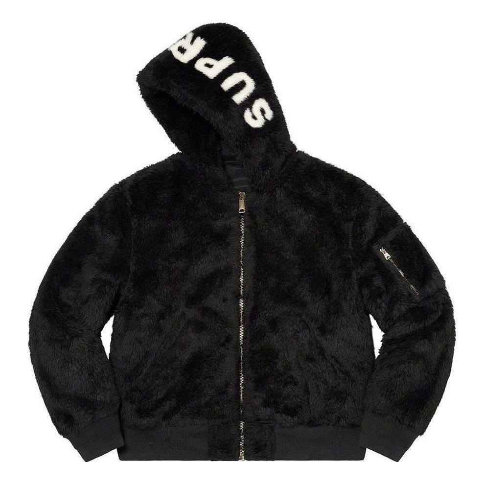 Supreme Faux Fur Reversible MA-1 'Black White' SUP-FW22-750