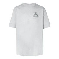 Men's PALACE Logo Alphabet Printing Loose Gray T-Shirt P13TS002
