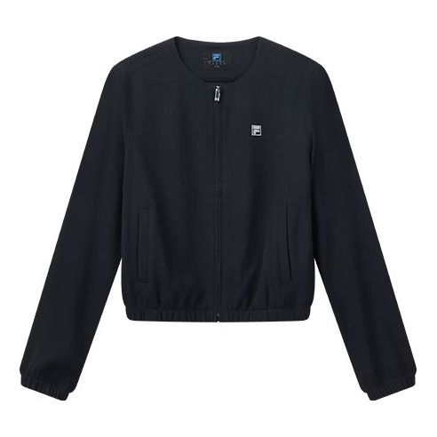 (WMNS) FILA Business Woven Round Neck Tops Blue F11W022701F-NV