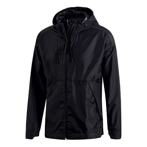 adidas Urban Outdoor Windproof Hooded Jacket Black DQ1623