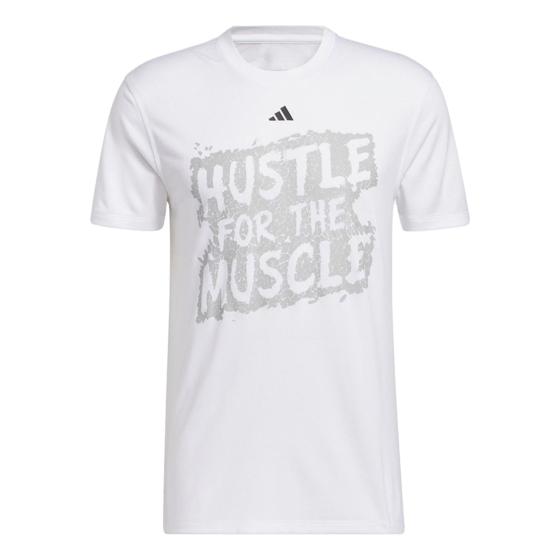 adidas Hustle For The Muscle T-Shirts 'White' H44742