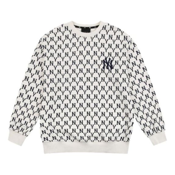 MLB New York Yankees Retro Series Long Sleeves Loose Long Sleeves Unisex White 31MTM2941-50I