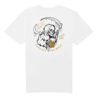 Men's Vans Skeleton Anime Printing Short Sleeve White VN0A4MLYWHT