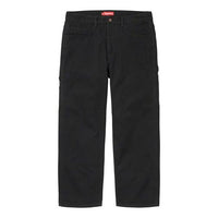 Supreme FW19 Week 7 Painter Pant Solid Color Casual Long Pants Black SUP-FW19-694