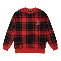 MLB Boston Red Sox Plaid Long Sleeves Round Neck Unisex 31MTE3041-43R