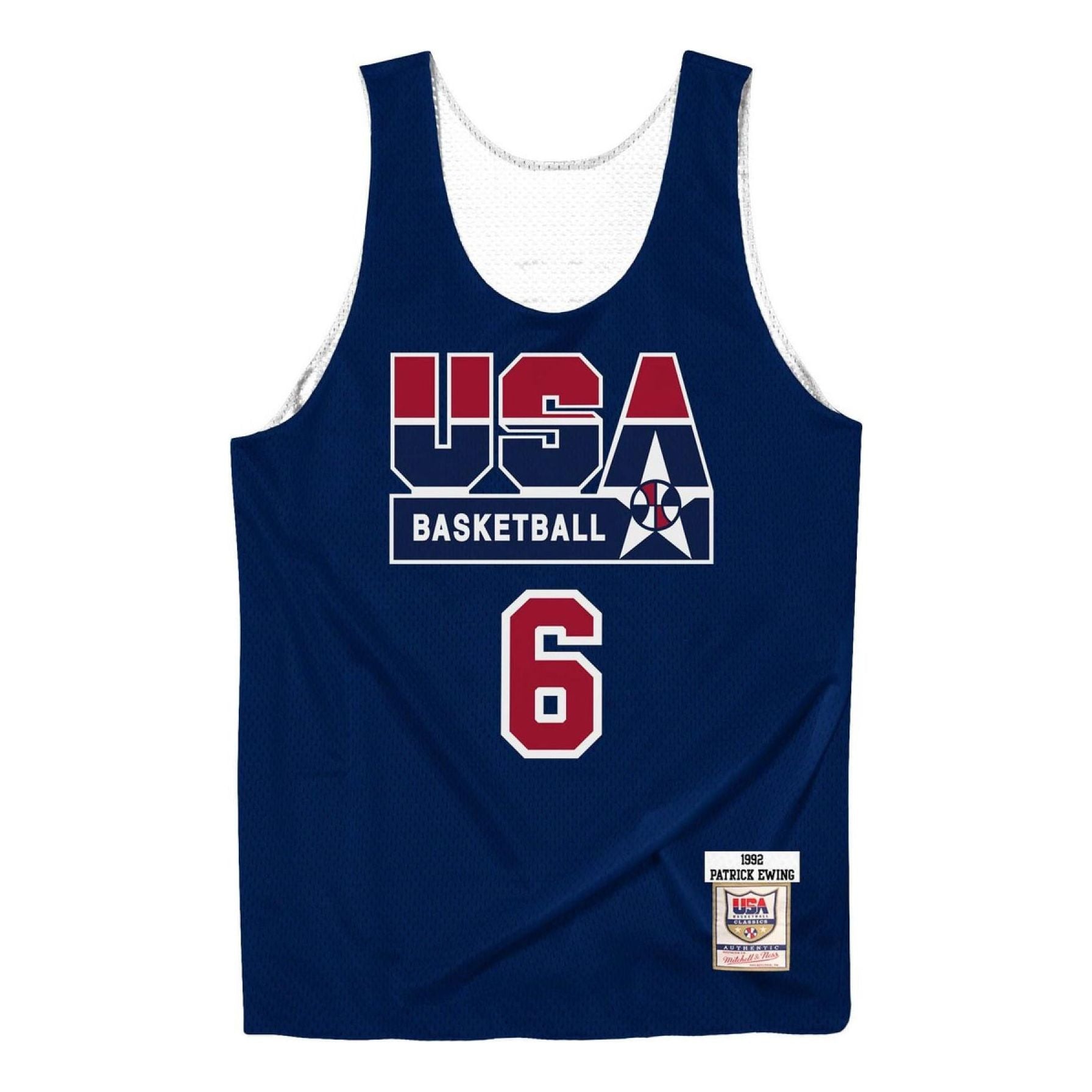 Mitchell & Ness x NBA Reversible Practice Team USA 1992 Jerseys 'Patrick Ewing 6' ARPJGS18433-USANAVY92PEW