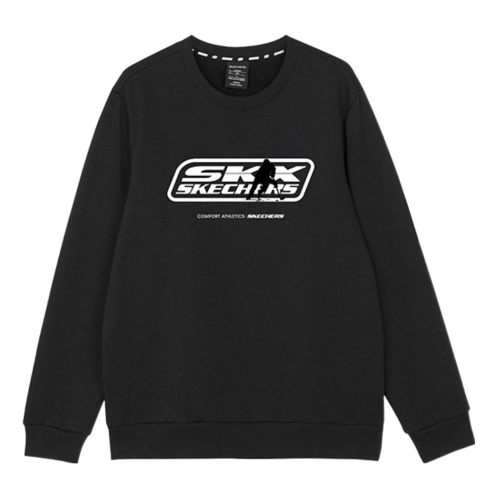 Skechers SKX Printed Crew Sweater 'Black White' L422M176