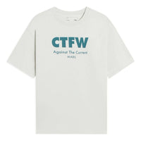 Li-Ning Counterflow Graphic T-shirt 'White Teal' AHSSB85-1