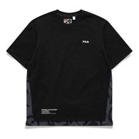 FILA MENS Fusion Casual Sports Tat Crew-neck Short Sleeve Black T11M121119F-BK