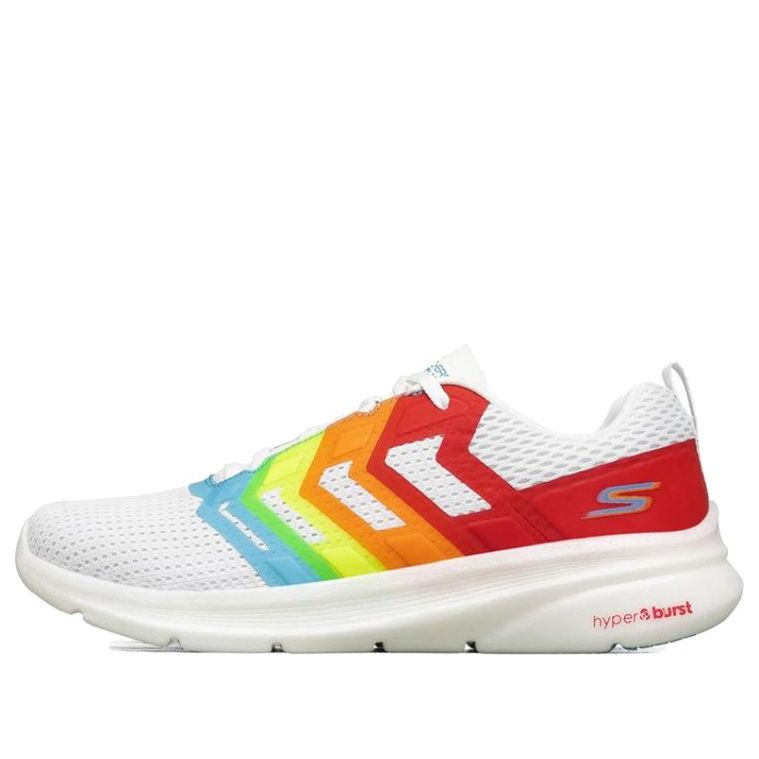 (WMNS) Skechers Hyper Pillars Running Shoes White/Red/Orange 130003-WMLT