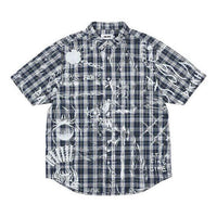 PALACE x Lotties Crossover Hand Painted Plaid Short Sleeve Light Blue Shirt P20SHT001