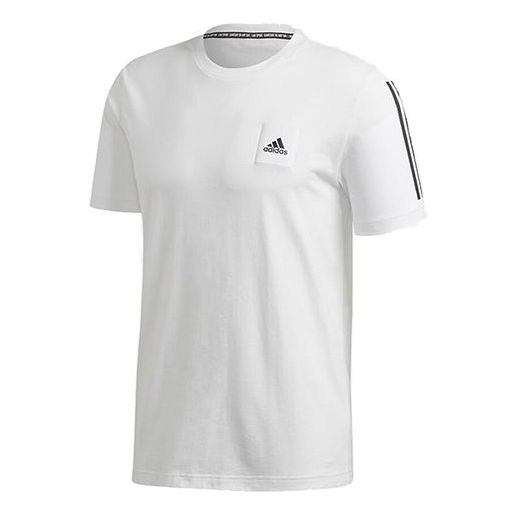 adidas Must Haves 3-Stripes Box Tee 'White' FS6656
