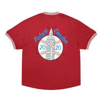 PALACE Casual Cozy V neck Short Sleeve Unisex Red P19ES128