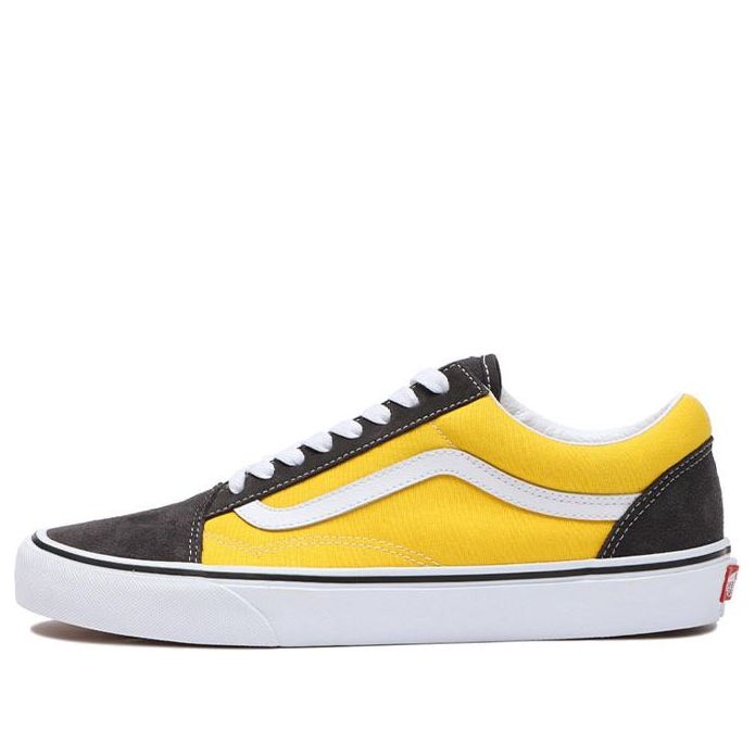 Vans Old Skool Low Tops Casual Skateboarding Shoes Big Boys Black Yellow VN0A5JMIB61