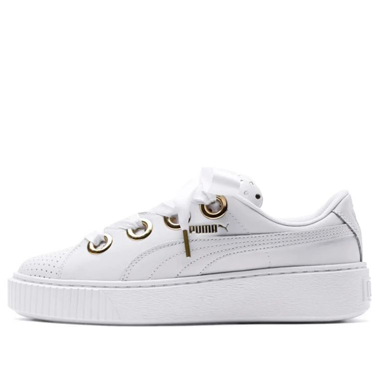 (WMNS) PUMA Platform Kiss Ath Lux White 366704-01