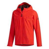 adidas Wandertag Sol J Outdoor waterproof Hooded Jacket Red FI6647