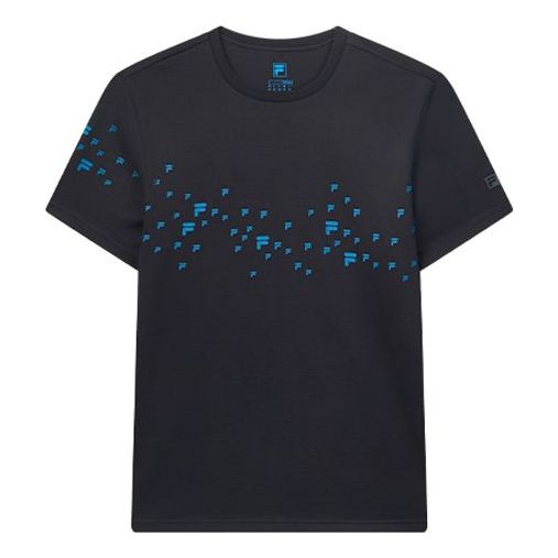 Men's FILA Printing Short Sleeve Legendary Blue T-Shirt F11M022117F-NV