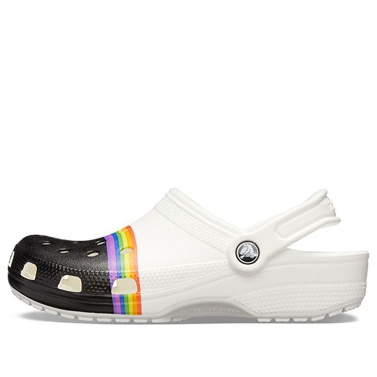 Crocs Classic Rainbow Pride Clogs 'White Black' 205971-94S