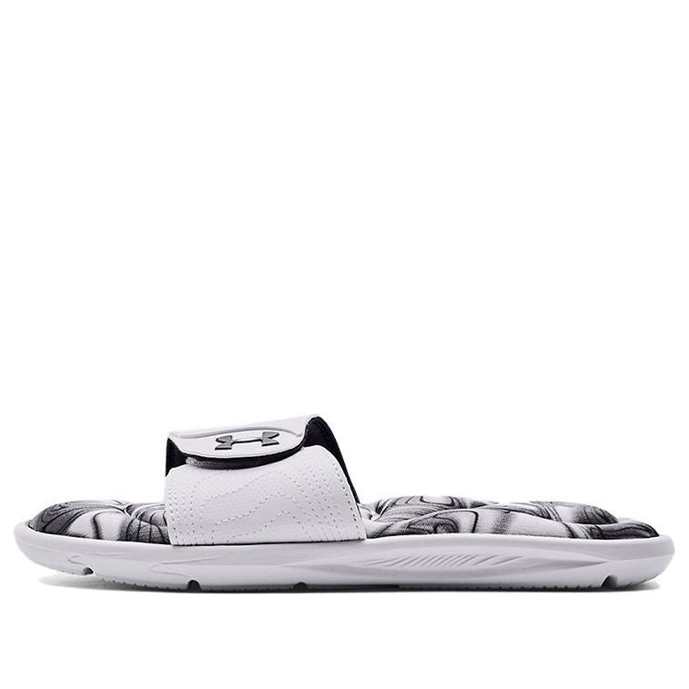 (WMNS) Under Armour Ignite 6 Graphic Footbed Slide 'White Jet Grey' 3023767-107