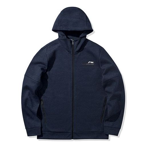 Li-Ning Logo Cardigan Navy Blue AWDQ063-4