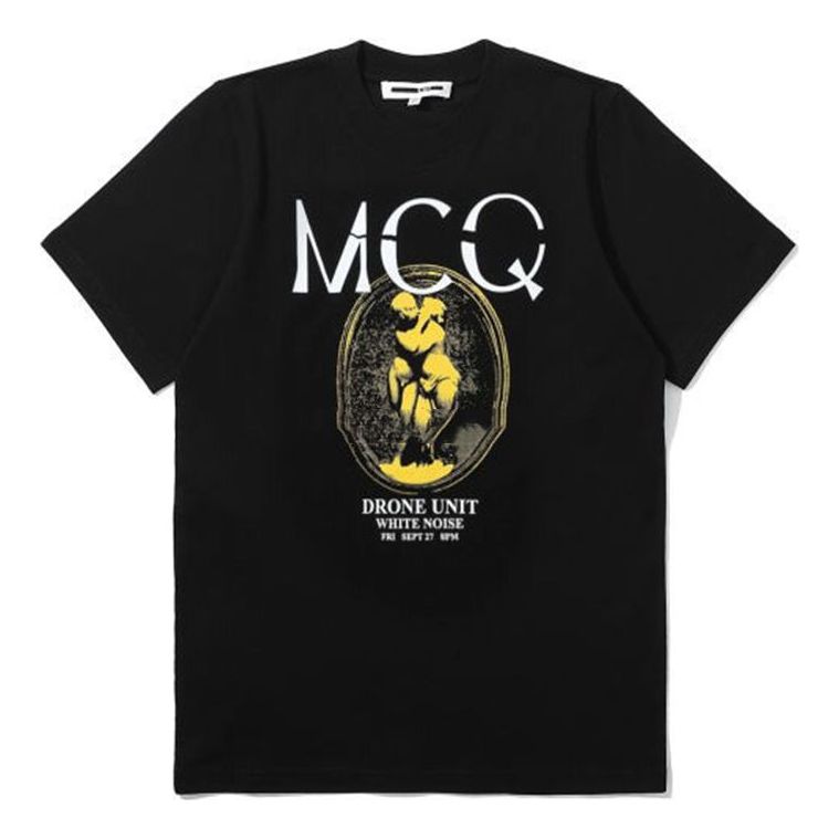 Alexander McQueen Printing Short Sleeve Black 583305-ROH17-1000