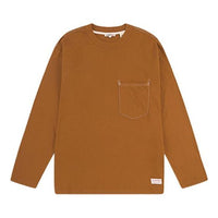 Men's Levis Red Series Round Neck Long Sleeves Earthy Yellow T-Shirt A0141-0000