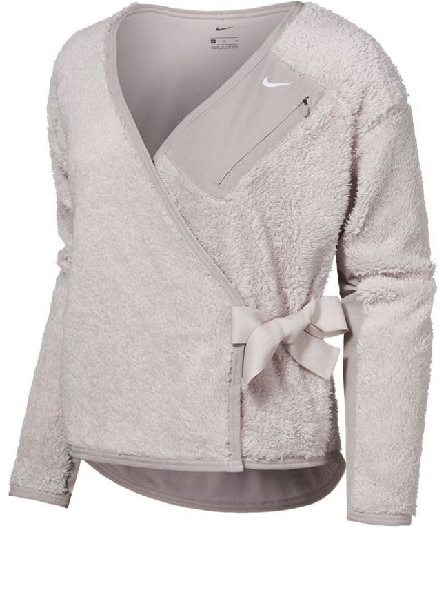 (WMNS) Nike NK LS Shrpa Top Wrap 'Desert' 929840-008