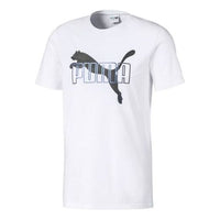 PUMA Iridescent Printing Round Neck Short Sleeve White 597900-02