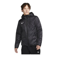 Nike Solid Color Hooded Long Sleeves Jacket Black CW6768-010