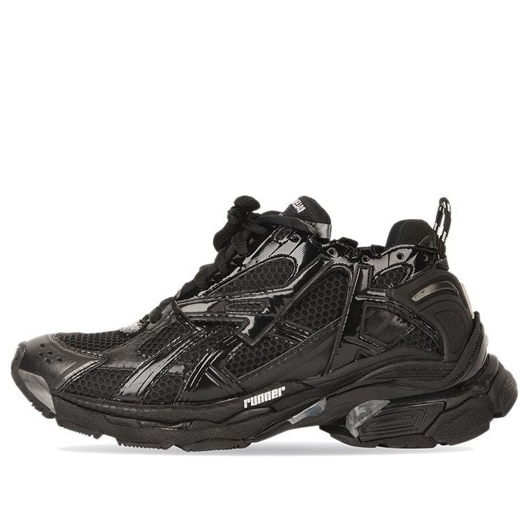 Balenciaga Runner Sneakers 'Black Mesh and Nylon' 656065W3RA11000