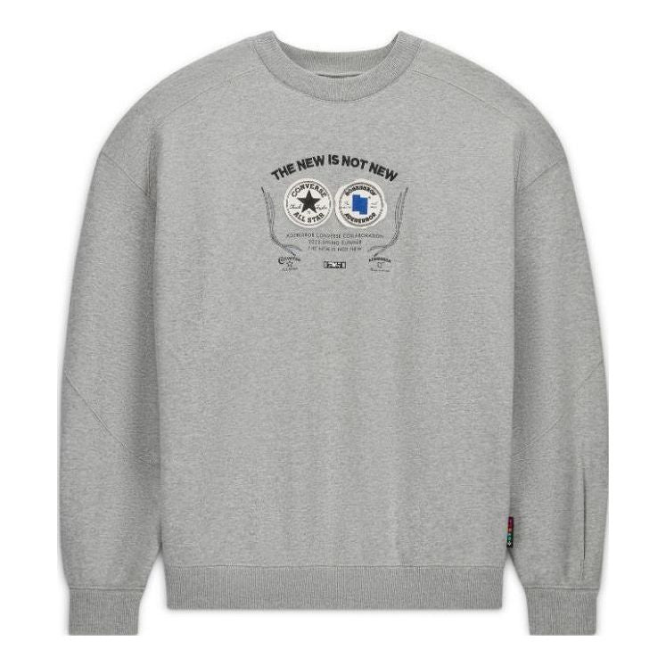 Converse x Ader Error Shapes Crew Sweatshirt Asia Sizing 'Vintage Grey Heather' 10025818-A01