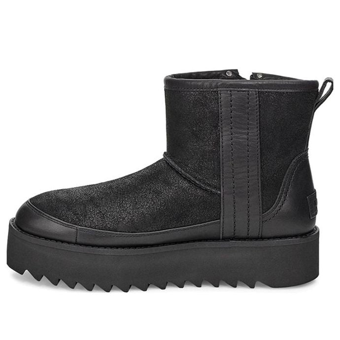 (WMNS) UGG Classic Rebel Biker Mini 1105314-BLK