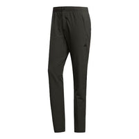 Men's adidas Softshell Pants Logo Printing Woven Casual Long Pants/Trousers Dark Green EH3938