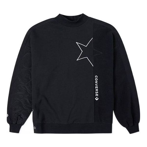 (WMNS) Converse Cozy Utility Crew Asia Sizing 'Black' 10025056-A03