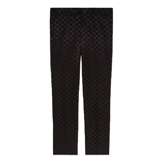 Gucci GG Cotton Viscose Formal Pant 'Black' 698749-ZAHMD-1000