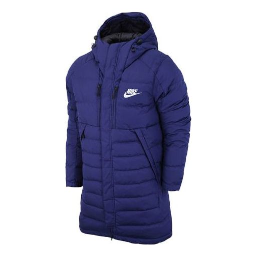Nike MENS Casual Sports Hoodie Down Jacket Blue AJ7949-429