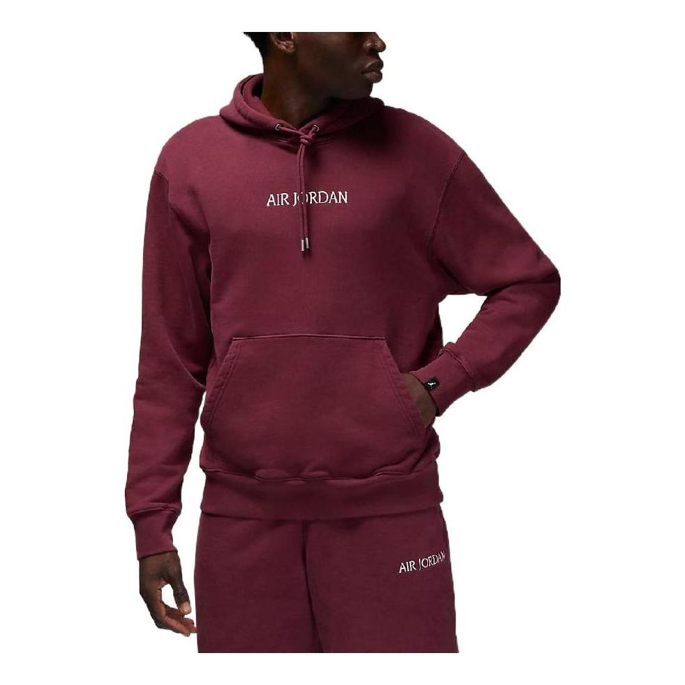 Air Jordan Wordmark Fleece Hoodie 'Maroon' DV6463-645